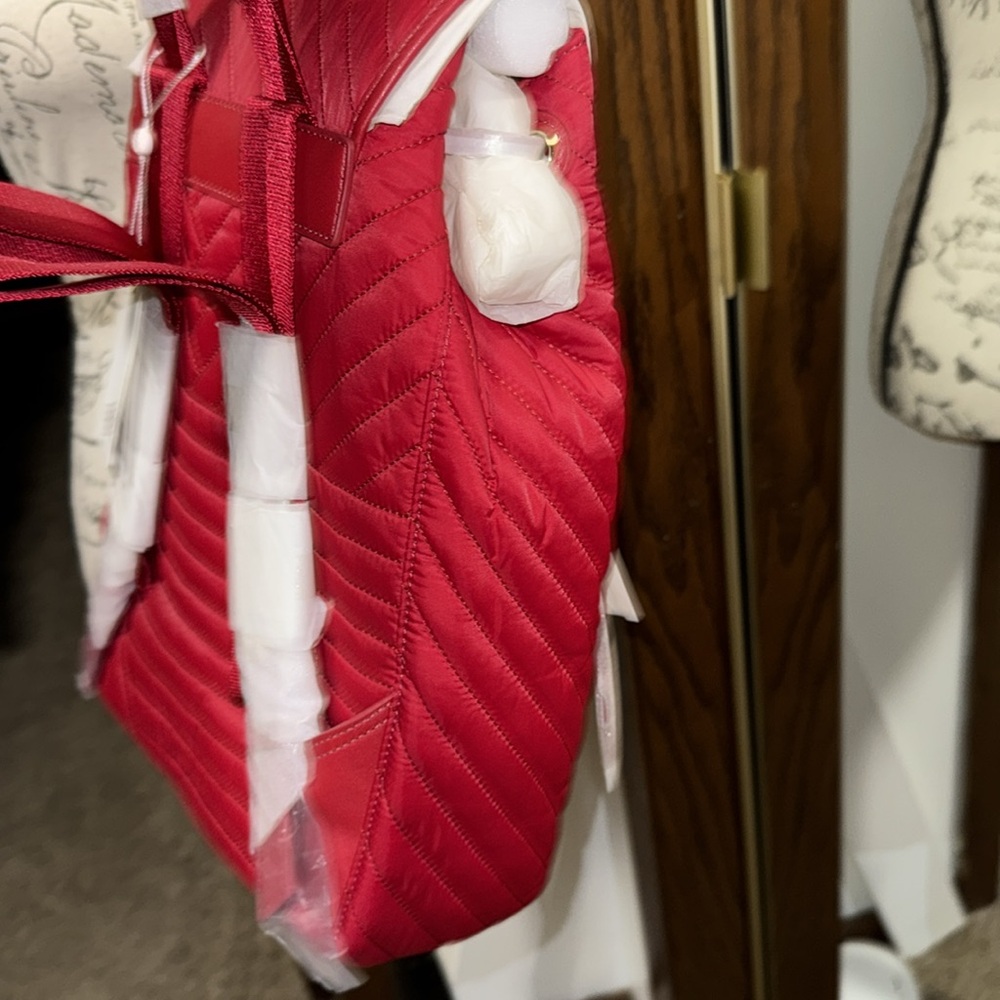New women’s Tory Burch, red backpack - Picture 5 of 7